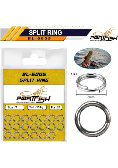 Portfish Bl-6005 Kaşık Split Halka No:7 - Standart