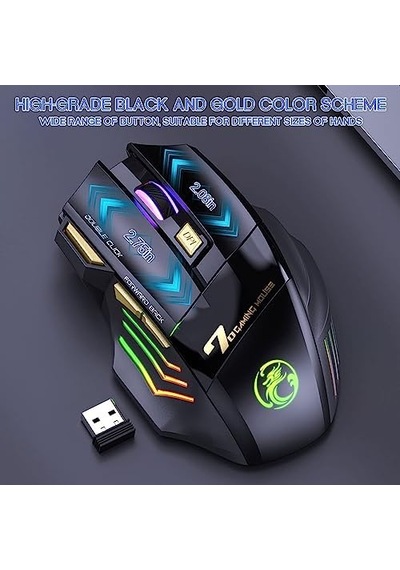 C8 Kablosuz Oyun Faresi, Şarj Edilebilir Silent Click Oyun Faresi, 2.4g Usb Alıcısı, 3 Ayarlanabilir Dpı, 7 Hassas Tuş, Ergonomik Rgb Fare, Dizüstü Bilgisayar, Mac İçin C8 Kablosuz Oyun Faresi, Şarj Edilebilir Silent Click Oyun Faresi, 2.4g Usb Alıcısı, 3 Ayarlanabilir Dpı, 7 Hassas Tuş, Ergonomik Rgb Fare, Dizüstü Bilgisayar, Mac İçin