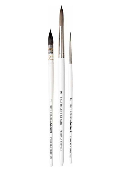 Da Vinci : Florals Edition Sulu Boya 3'lü Fırça Seti : Seri 4190