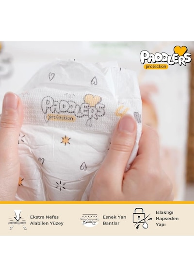 Paddlers Protection Bebek Bezi 2 Numara Mini 3-6 Kg 60 Adet Jumbo Paket