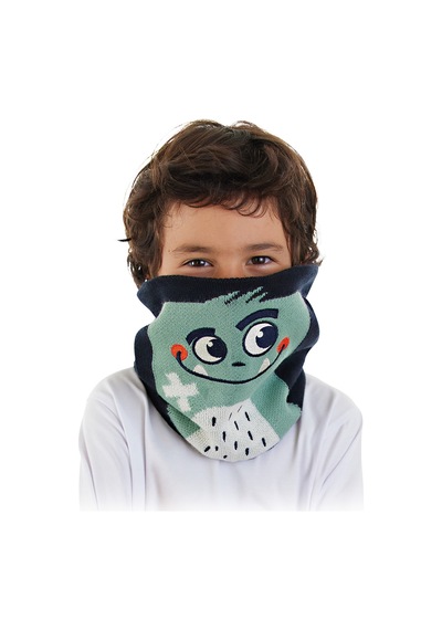Denokids Canavar Erkek Çocuk Triko Boyunluk Renkli