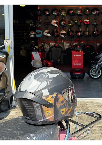 Mts Fullface Kask Ece2206 Sertifikalı Güneş Vizörlü Krem