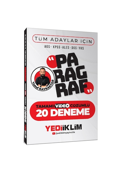 Yediiklim Yayınları Ags Kpss Ales Dgs Yks Tüm Adaylar İçin Paragraf Tamamı Video