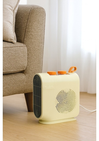 Begin Power 220v-240v Termostatlı Elektrikli Fanlı Isıtıcı Soba Sıcak Ve Soğuk Üfleme Kompakt Taşınabilir Isıtıcı