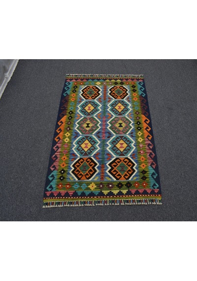 Zehra Abla Halı Yeni El Dokuma Benzersiz Cerit Yörükleri Meşhed İran Yün Kilim 7170 Çok Renkli