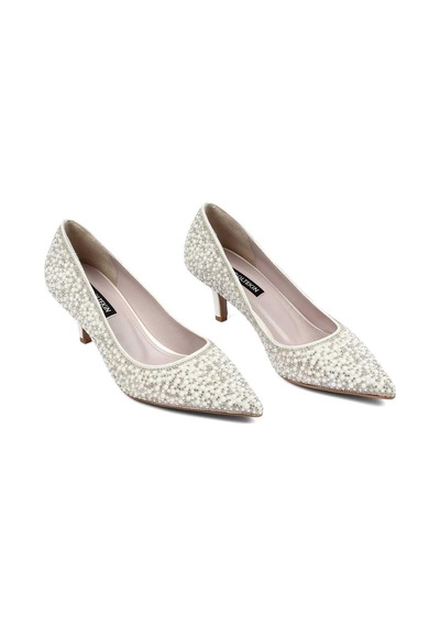 Kadın Sedef Taşlı İnce Topuklu Stiletto
