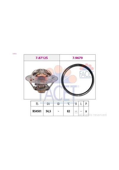 Nissan Note E11 Termostat 1.6 2006-2013 Facet 78712