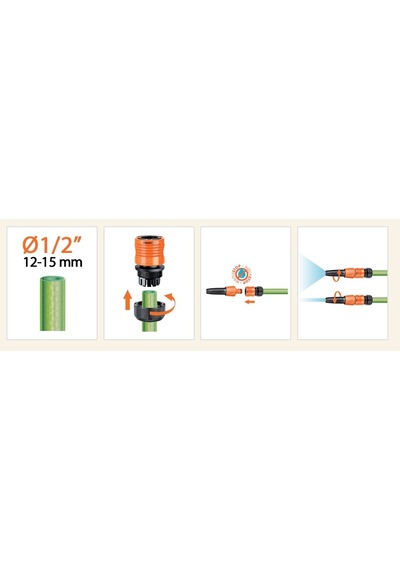 Claber 8800 Jet Sprey Sulama Başlığı Adaptörlü
