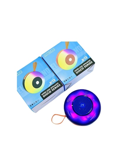 Çeşithane Toptan Su Geçirmez Mini Bluetooth Hoparlör - Rgb Led Işıklı, Tf Kart Yuvalı, Aux Girişli V