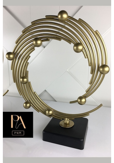 Eskitme 2'li Ofis Metal Aksesuar Biblo Ev Salon Dekorasyon Obje