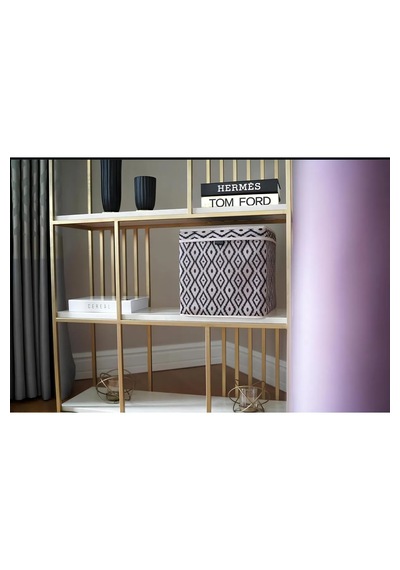 Bohe Raf Düzenleyici Kutu Dolap Organizer 30 X 30 X 30 Bej