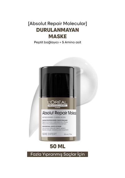 L'Oréal Professionnel Absolut Repair Molecular Leave-ın Durulanmayan Maske 50 Ml