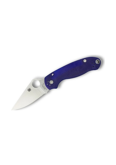 Spyderco Para 3 Dark Blue G-10 Cpm S110v Plainedge Kamp Çakı Mavi