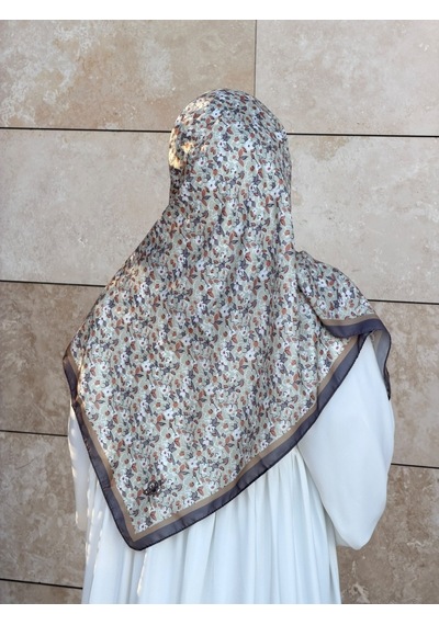 Qalortex Scarf Meyra Desen B.boy Eşarp - Suyeşili Su Yeşili