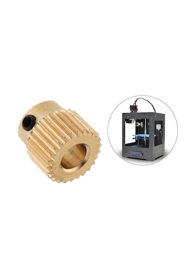 Koodmax 5 Adet Mk8 Extruder 40 Diş 5mm Pirinç Özel Tel Besleme Ekstrüzyon Tekerleği Dişlisi