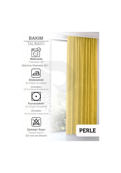 Home Daily Series Güneş Sarısı Ada Fon Perde Güneş Sarısı
