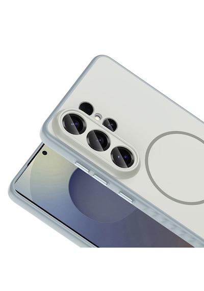Samsung Galaxy Uyumlu S26 Ultra Kılıf Kamera Korumalı M-safe Şarj Özellikli Leke Tutmaz Premium Pürüzsüz Silikon Tea Kapak Siyah