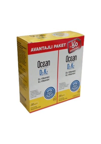Ocean D3 K2 Damla 2x20 Ml 2.si %50 İndirimli