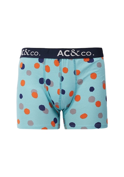 Ac&Co / Altınyıldız Classics Erkek Lacı-Yesıl Desenli Pamuklu Esnek 3'Lü Boxer Paketi