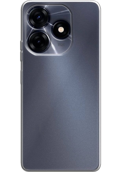 Kilifone - Tecno Spark 10 4g Uyumlu - Kılıf Şeffaf Soft Slim Fitt Süper Silikon Kapak - Şeffaf