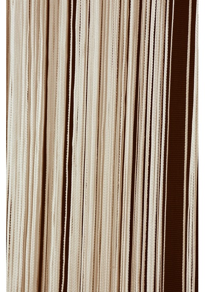 İp Perde İnce Zincir Krem Renk 300 X 280 Cm Krem