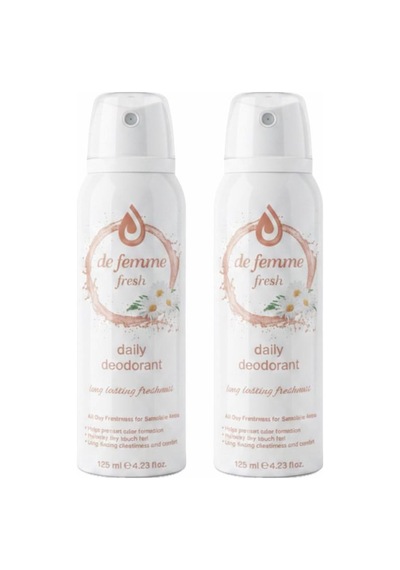De Femme 2 Adet Fresh Daily İntim Deodorant 125 Ml
