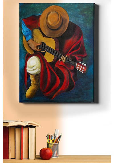 Webstyle Sayılarla Boyama Seti Kasnaklı Gizemli Gitarist 60 X 75 Cm