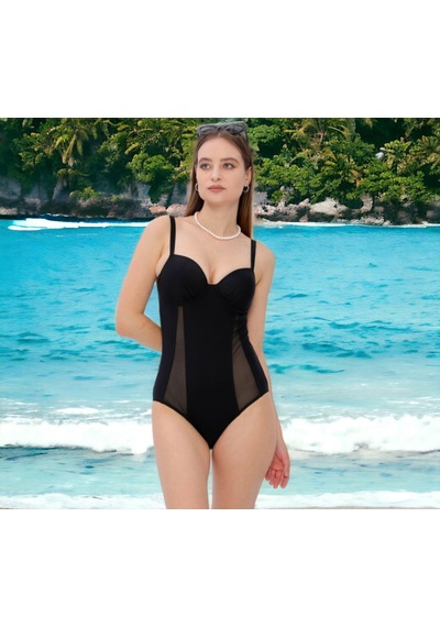 Shopiolog Dikine Tüllü Modelli Mayo