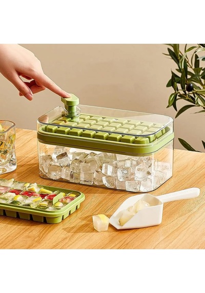 Premium Kalite 32 Yuvalı Pratik Yeni Nesil Buz Kalıbı Bas Kullan Buzluk Soğuk Buz Kabı Plastik Diğer