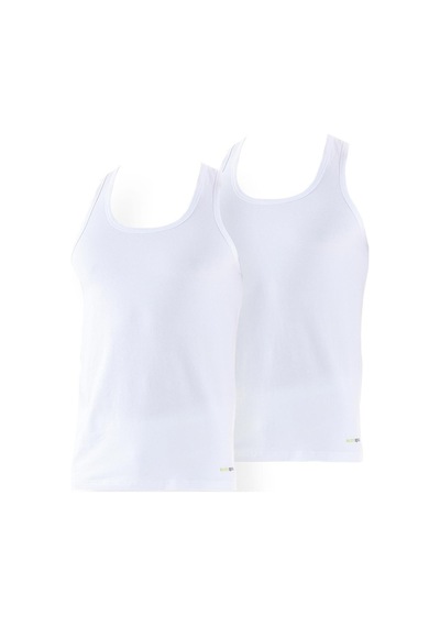 Blackspade 9676 Erkek Tender Cotton 2 Li Sporcu Beyaz Atlet