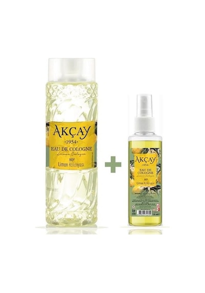 Akçay 80 Derece Limon Kolonyası 400 ML + Sprey 150 ML