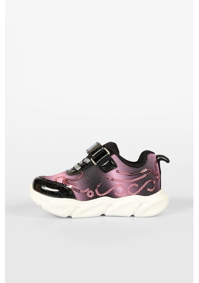 Vicco Lemna Kız Çocuk Işıklı Sneaker Siyah