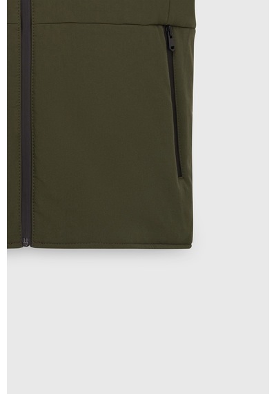 AC&Co / Altınyıldız Classics Erkek Standart Fit Normal Kesim Dik Yaka Casual Yelek - Haki
