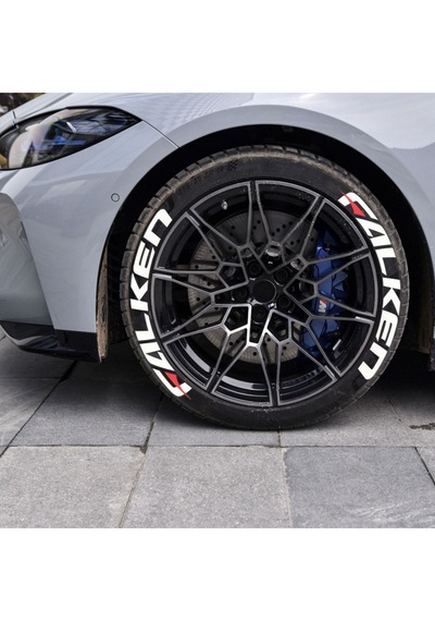 Falken Beyaz Lastik Yazısı 4 Adet 2.5 Cm Otomobil Motosiklet Lastik Jant Arma Sticker Bombtire
