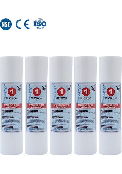 WaterMelon Açık Kasa Su Arıtma Cihazı 1 Mikron Sediment Spun Filtre 5  Adet
