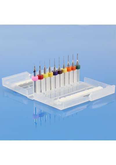Schulzz 10 Parça 0.15 Mm 1.05 Mm Matkap Ucu Karbür Delme Mikro