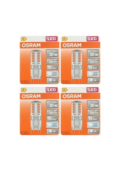 4 Adet Osram 2,6w 30w 4000k Ilık Beyaz G9 Duylu Led Kapsül Ampul
