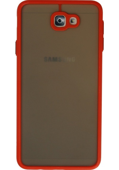 Samsung Galaxy Uyumlu - J7 Prime Kılıf Montreal Silikon Kapak - Kırmızı