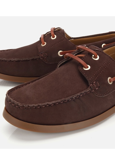 Hotiç Erkek Nubuk Deri Kahverengi Bağcık Detaylı Günlük Loafer 02ayh319740a480 02ayh319740a480