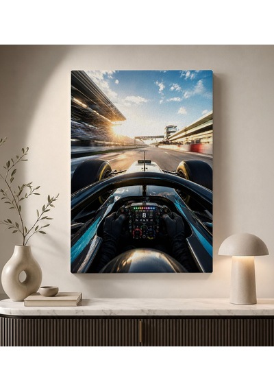 Bk Gift Formula Yarışı Ve Yarış Arabası Temalı Modern Kanvas Duvar Tablosu-3 50x70 Cm Bitmeyencom38239 Bk Gift