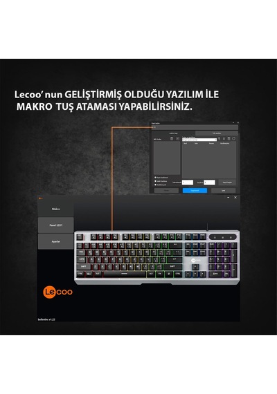 Kb121 Usb Kablolu Oyuncu Klavye - Makro Tuşlu, Rainbow Efektli, Mekanik Hisli Sessiz, Membran Gaming Türkçe Q Klavye Metalik Gri