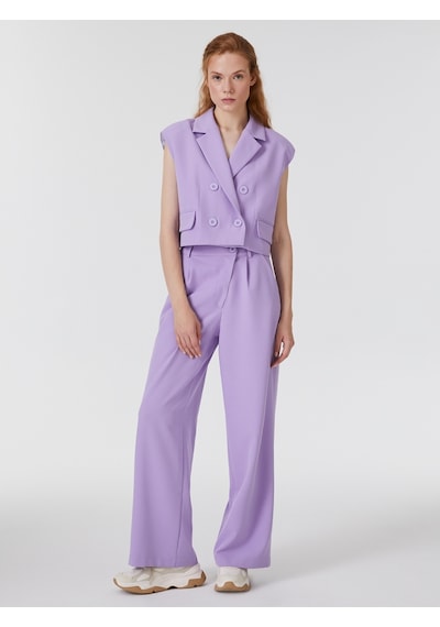 Regular Fit Kadın Yelek Lilac