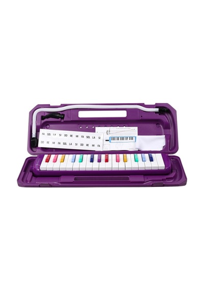 32 Tuşlu Plastik Çantalı Mor Melodika