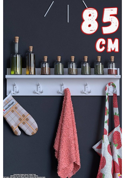 Kedi 15 Kancalı Mutfak Askısı 3'lü Set 71,4x19 Cm - Şık Tasarım, Çok Amaçlı Düzenleyici Ve Yer Tasarrufu Beyaz Kedi 15 Kancalı Mutfak Askısı 3'lü Set 71,4x19 Cm - Şık Tasarım, Çok Amaçlı Düzenleyici Ve Yer Tasarrufu Beyaz