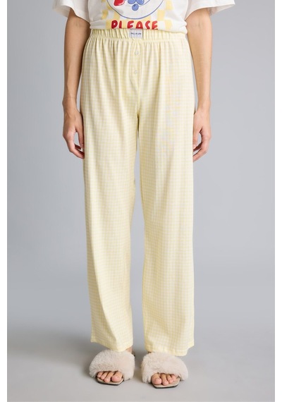 Defacto Baskılı Kısa Kollu Regular Fit 2li Pijama Takımı I8336ax26auyl83 Sarı-yl83