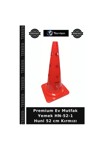 Premium Ev Mutfak Yemek Hn-52-1 Huni 52 Cm Kırmızı