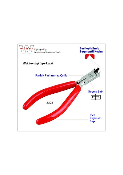 Weber 2323 Elektronikçi Tepe Keski Pvc Sap - 120  MM