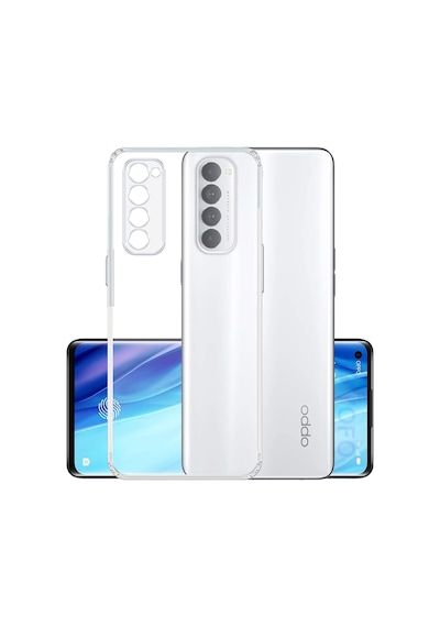 Kvy Oppo Reno 4 Pro Kamera Korumalı Süper Silikon Kılıf