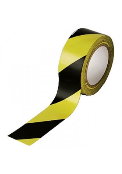 Reflektif Bant Sarı-siyah 10 Cm X46 Mt