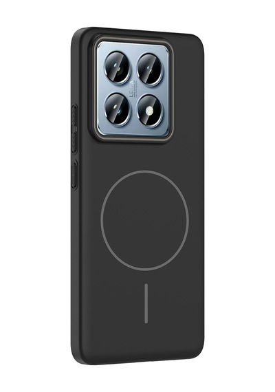 Xiaomi 14t Pro Kılıf İnce Magsafe Kamera Yükseltili Yumuşak Silikon Pazarplus Mürdüm
